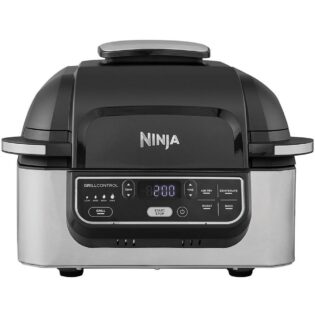 NINJA Heißluftfritteuse und Grill AG301EU, 1760 W, bis zu 5,8 L Volumen, incl. Zubehör