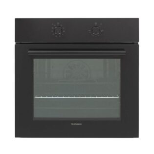Telefunken Einbaubackofen ECB65A-B, VapClean, 65 Liter, 10 Funktionen, Autark, Dampfreinigung, 60 cm, Edelstahl