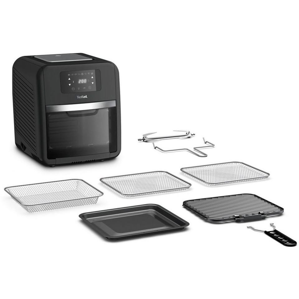 Tefal Heißluftfritteuse FW5018 Easy Fry Oven & Grill, 2000 W, 7 Zubehörteile, 11 L, Temperaturkontrolle, einfach zu Reinigen, Timer