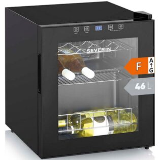 Severin Weinkühlschrank WKS 8907, für 15 Standardflaschen á 0,75l,für 15 Flaschen, 46 Liter Nutzinhalt