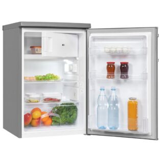 exquisit Kühlschrank KS16-4-HE-040E inoxlook, 85,5 cm hoch, 55,0 cm breit, 109 L Volumen, 4 Sterne Gefrieren