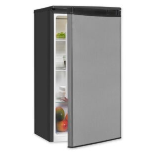 exquisit Vollraumkühlschrank KS585-V-091E, 84.3 cm hoch, 45 cm breit, LED-Innenbeleuchtung, Glasablagen, Gemüseschublade