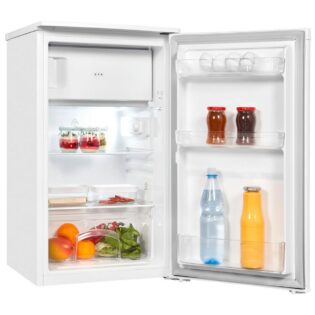 exquisit Kühl-/Gefrierkombination KS117-3-040D weiss, 85 cm hoch, 48 cm breit, Energieeffizienzklasse D, 81 Liter Nutzinhalt