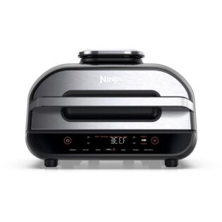 NINJA Heißluftfritteuse und Grill Foodi MAX AG551EU, 2460 W, 3,8 L Volumen, incl digitalem Temperaturfühler