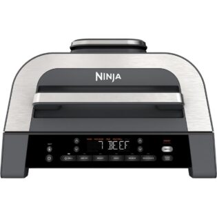 NINJA Tischgrill DG551EU, 1760 W, 6-in-1 MAX Grill und Heißluftfritteuse