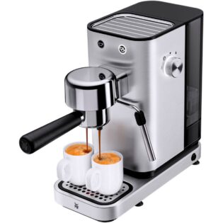 WMF Espressomaschine LONO, kompakt, elegant, 15 bar, 1350 Watt, Milchschaumdüse, Cromargan