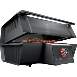 Severin Tischgrill SEVO GT PG 8106, 3000 W, BoostZone - 500°C für perfekte Brandings, integrierten Kernthermometer