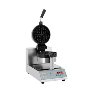 Royal Catering Waffeleisen Belgische Waffel Maker 18cm Waffelgerät Waffelautomat Rund Gastro, 1300 W