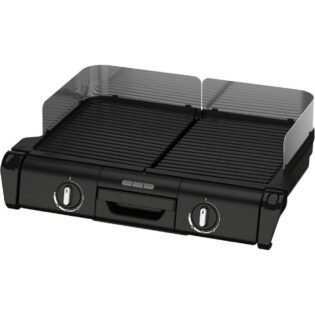 Tefal Tischgrill TG800N Family-Grill, 2400 W, Indoor- & Outdoor-Elektrogrill, 2 Grillplatten, antihaftbesch., 2400 W