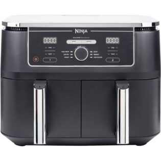 NINJA Heißluftfritteuse Foodi AF400EU Dual Zone Airfryer, 2470 W, Kapazität je 1,4 kg, incl. 2 Crisper Gittereinsätze