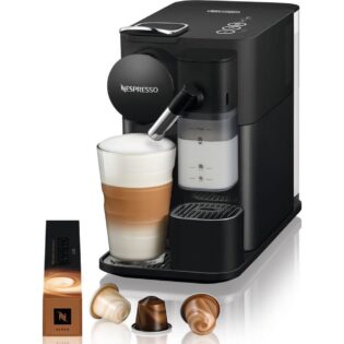 NESPRESSO Kapselmaschine Lattissima One EN510.B von DeLonghi, Black, inkl. Willkommenspaket mit 7 Kapseln