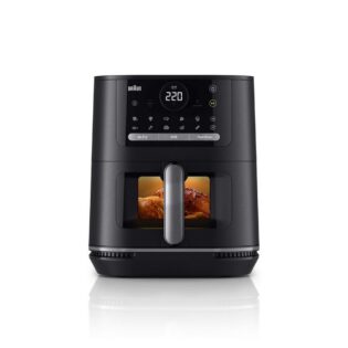 Braun Heißluftfritteuse MultiFry HF 5073I BK schwarz, 2000 W, mit Programmablaufanzeige und Restzeitanzeige