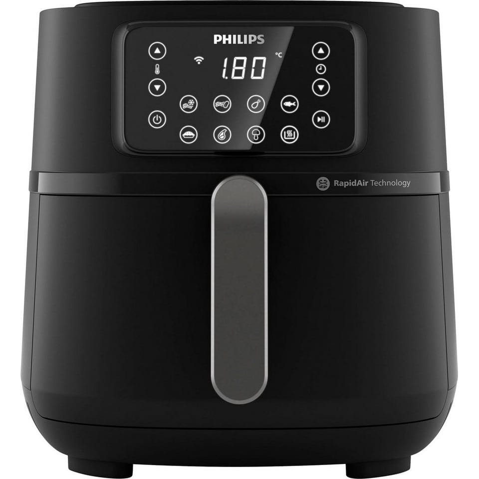 Philips Heißluftfritteuse Airfryer XXL HD9285/90, 7,2 l, 2000 W, mit 7 Voreinstellungen, WiFi Konnektivität und Warmhaltefunktion