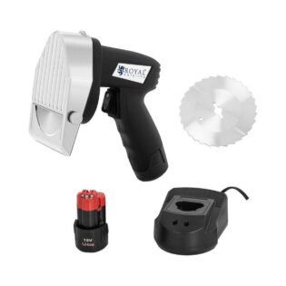 Royal Catering Elektromesser Dönermesser Akku Gyrosmesser Dönerschneider Gyrosschneider kabellos, 80 W