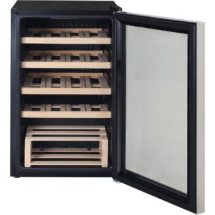 Hanseatic Weinkühlschrank HWC20FCBH-2, für 20 Standardflaschen á 0,75l,mit digitaler Temperaturanzeige, LED Beleuchtung