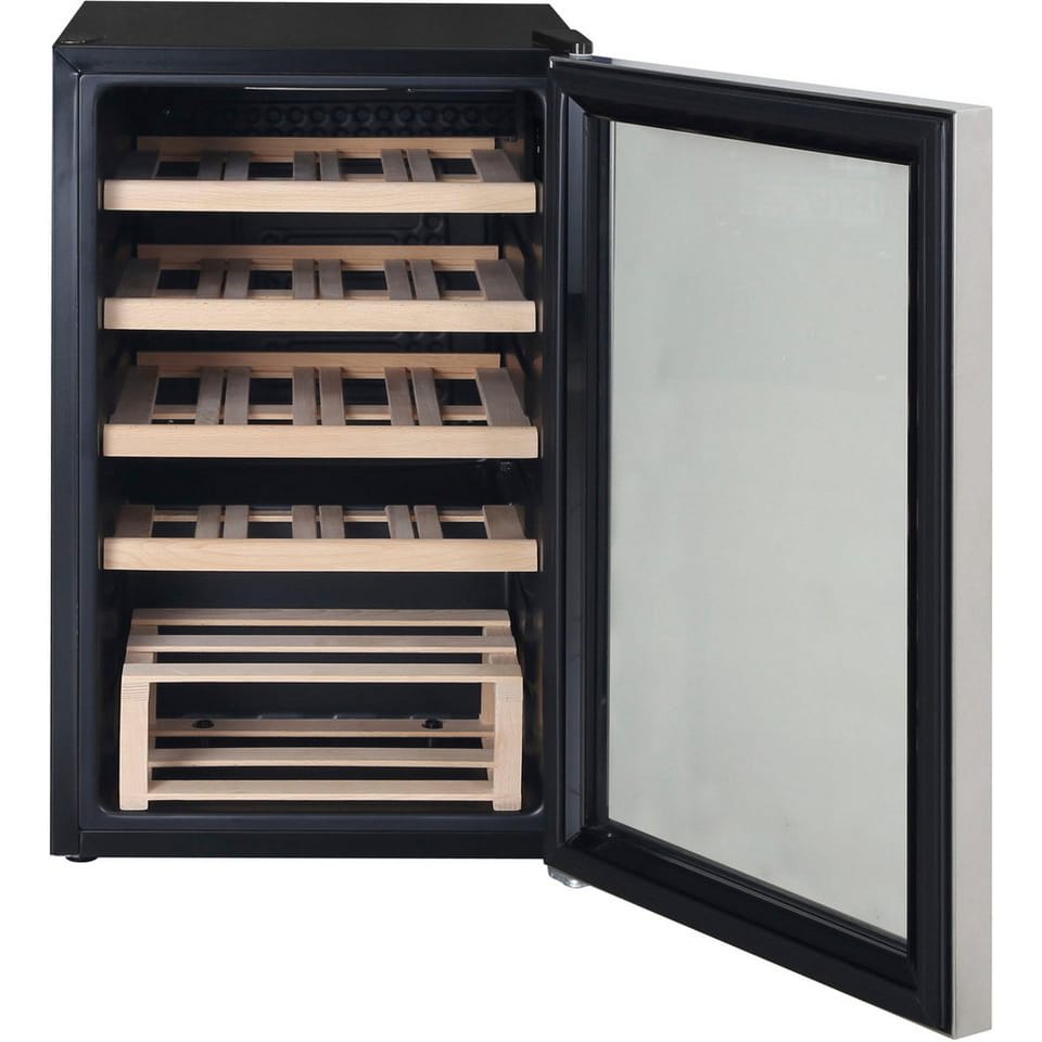 Hanseatic Weinkühlschrank HWC20FCBH-2, für 20 Standardflaschen á 0,75l,mit digitaler Temperaturanzeige, LED Beleuchtung