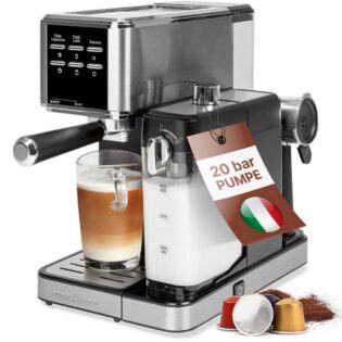 ProfiCook Siebträgermaschine Proficook PC-ES-KA 1266 Siebträger und Kapsel