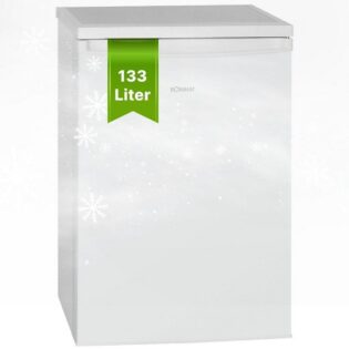 BOMANN Vollraumkühlschrank VS 2185.1, 84.5 cm hoch, 56 cm breit, 133 Liter, 3 Ablagen, Türanschlag wechselbar, LED