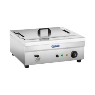 Royal Catering Fritteuse RCBG-18STHB, 3200 W, 18 l Fettbackgerät 3200 W 60 - 200 °C Frittiergerät Ablasshahn 230 V