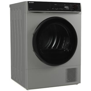 Sharp Wärmepumpentrockner KD-PRO8S7GSC-DE, SoftTouch-Bedienung mit LED-Display, Trommelbeleuchtung, WiFi