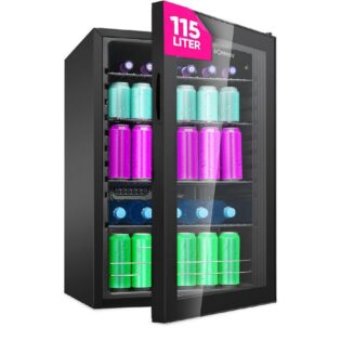BOMANN Getränkekühlschrank KSG 7290, 84.7 cm hoch, 54 cm breit, Glastürkühlschrank - Platz für 178 Dosen