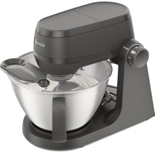 KENWOOD Küchenmaschine Küchenmaschine Multi Tasker KHC30.070GY - Mixer, Fleischwolf & Zerkleinerer, 1000 W, 4,3 l Schüssel, Inkl. 4,3L Schüssel, 3 Aufsätze, Spritzschutz, Zitruspresse