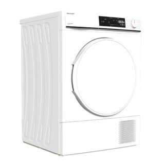 Sharp Wärmepumpentrockner KD-NHA7S7PW21-DE, Knitterschutzfunktion, Trommel-Innenbeleuchtung, Kindersicherung