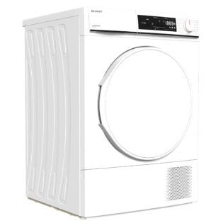 Sharp Wärmepumpentrockner KD-NHA8S7PW21-DE, LED Trommelbeleuchtung, Knitterschutzfunktion, Restlaufanzeige