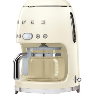 Smeg Filterkaffeemaschine DCF02CREU, Papierfilter 1x4, inkl. Permanentfilter