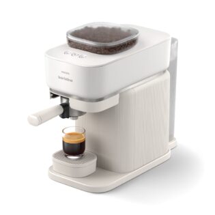 PHILIPS baristina Espressomaschine BAR300/00 mit Mahlwerk für ganze Bohnen, 16 bar Pumpendruck, Naturweiß​