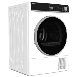 Sharp Wärmepumpentrockner KD-NHH9S8GW3-DE, LED-Display, Knitterschutzfunktion, Schontrommel, Zwei-Wege-Schleudern