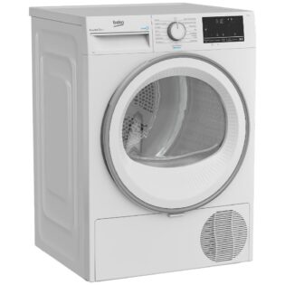 BEKO Wärmepumpentrockner B3T41239A, Dampffunktion, Aquawave-Schontrommel, Kindersicherung