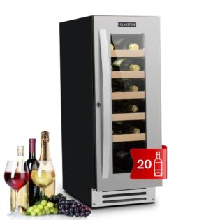Klarstein Weinkühlschrank Vinovilla, für 20 Standardflaschen á 0,75l,Wein Flaschenkühlschrank Weintemperierschrank Weinschrank Kühlschrank
