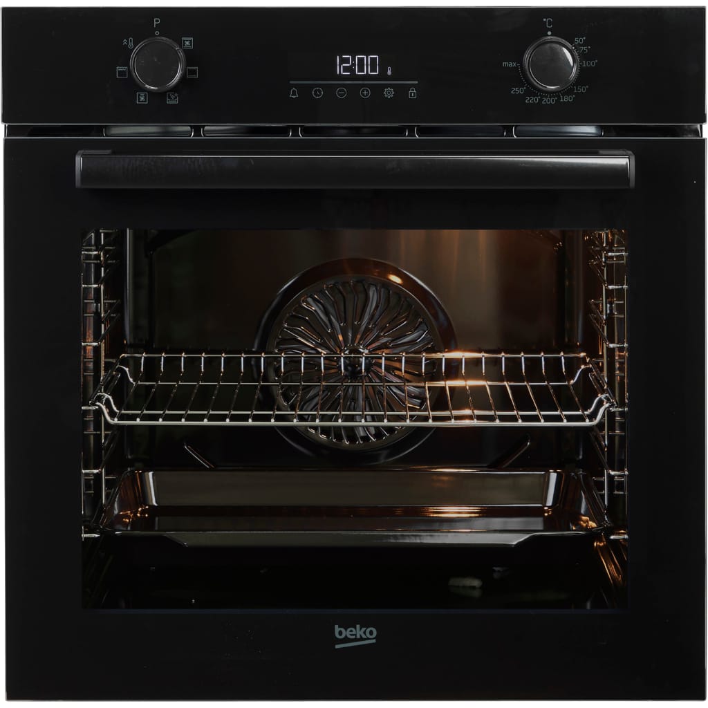 BEKO Einbaubackofen b3000 BBIE17300B, mit Teleskopauszug nachrüstbar, SteamShine, SteamShine – Die Dampfreinigung des Backofens