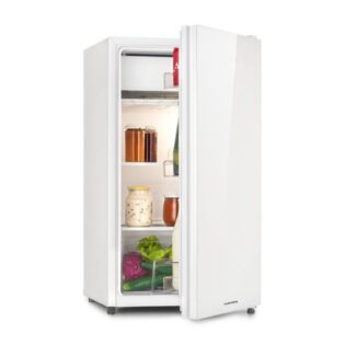 Klarstein Getränkekühlschrank Luminance Frost, 84 cm hoch, 45 cm breit, Kühl-Gefrierschrank Mini Fridge Haus Getränkekühlschrank