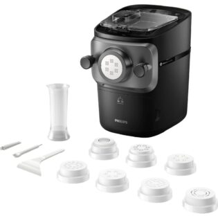 Philips Nudelmaschine Pastamaker HR2665/93 Avance Collection, 200 W, inkl. Wiegefunktion und 7 Formscheiben