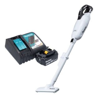 Makita Akku-Handstaubsauger DCL 281 FRM1W 18 V weiß Brushless + 1x Akku 4,0 Ah + Ladegerät