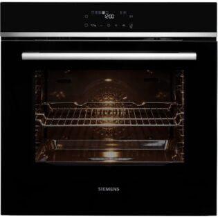 SIEMENS Pyrolyse Backofen iQ300 HB571ABS3, mit Teleskopauszug nachrüstbar, Automatische Selbstreinigung & einfache Steuerung dank LED-Bedienung