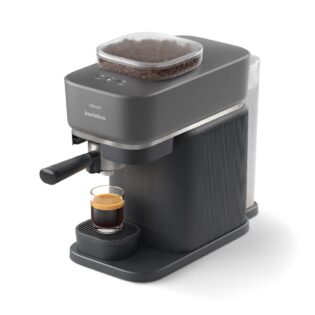 PHILIPS baristina Espressomaschine BAR300/60 mit Mahlwerk für ganze Bohnen, 16 bar Pumpendruck, Schwarzgrau