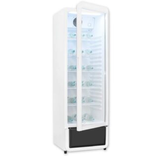 exquisit Getränkekühlschrank GKS260-GT-431D weiss GKS260-GT-431D weiss, 172,5 cm hoch, 54 cm breit, Alles auf einen Blick dank Isolierglastür und übersichtliche Lagerung