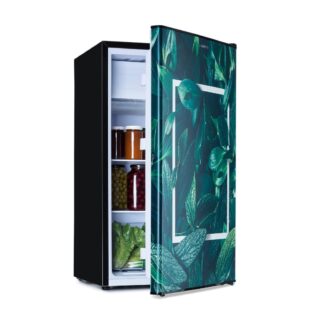 Klarstein Kühl-/Gefrierkombination CoolArt 79L, 44.5 cm hoch, 48 cm breit, Bier Hausbar Getränkekühlschrank Hotel Mini Fridge