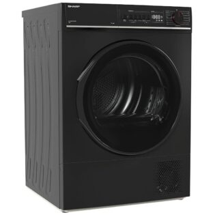 Sharp Wärmepumpentrockner KD-PRO7S7GBD-DE, SoftTouch-Bedienung mit LED-Display, Trommelbeleuchtung, WiFi