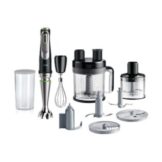 Braun Stabmixer MultiQuick 9 MQ 9195XL - 1200W, Stufenlosreulierbar, Dynamische Klinge, 1200 W, Spritzschutz, Extra Mahlklinge, 2 Modi + Pulsfunktion, Würfelschneider