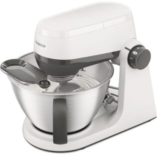 KENWOOD Küchenmaschine Küchenmaschine Multi Tasker KHC30.000WH inkl. 4,3L Schüssel, Spritzschutz & 3 Aufsätze, 1000 W, 4,3 l Schüssel, Aufbewahrung für 2 Aufsätze, Einhandschüssel & 44% leiser als KHC29