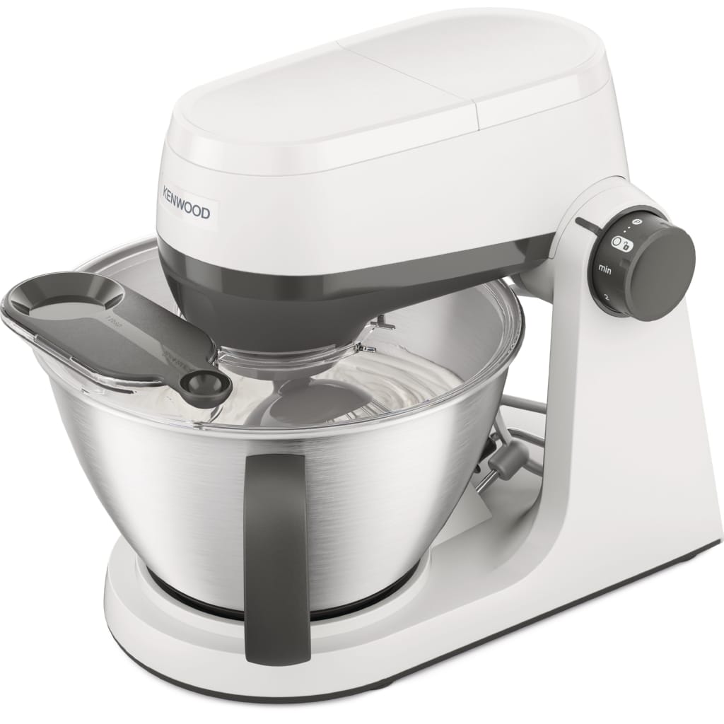 KENWOOD Küchenmaschine Küchenmaschine Multi Tasker KHC30.000WH inkl. 4,3L Schüssel, Spritzschutz & 3 Aufsätze, 1000 W, 4,3 l Schüssel, Aufbewahrung für 2 Aufsätze, Einhandschüssel & 44% leiser als KHC29