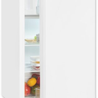 exquisit Einbaukühlschrank EKS131-4-E-040E, 88 cm hoch, 54 cm breit, Schlepptür-Montage: Gerätetür wird mit der Schranktür mitgeschleppt