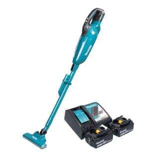 Makita Akku-Handstaubsauger DCL 284 FRG2 Akku Staubsauger 18 V 0,73 l + 2x Akku 6,0 Ah + Ladegerät