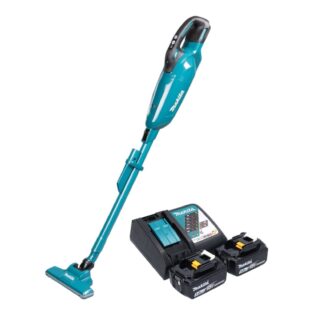 Makita Akku-Handstaubsauger DCL 284 FRT2 Akku Staubsauger 18 V 0,73 l + 2x Akku 5,0 Ah + Ladegerät