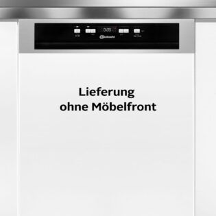 BAUKNECHT teilintegrierbarer Geschirrspüler OBBC Ecosilent 8650, 14 Maßgedecke