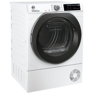 Hoover Wärmepumpentrockner H-DRY500 Design NDE H9A2TSBEXS-S, WiFi + Bluetooth, Schuhgestell, 15 + 1 Programme, AquaVision